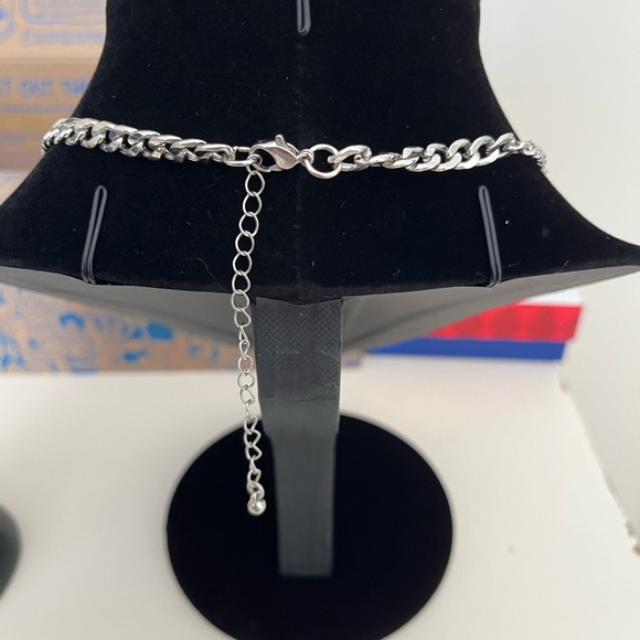 Sterling Silver Lock Necklace - Picture 2 of 3